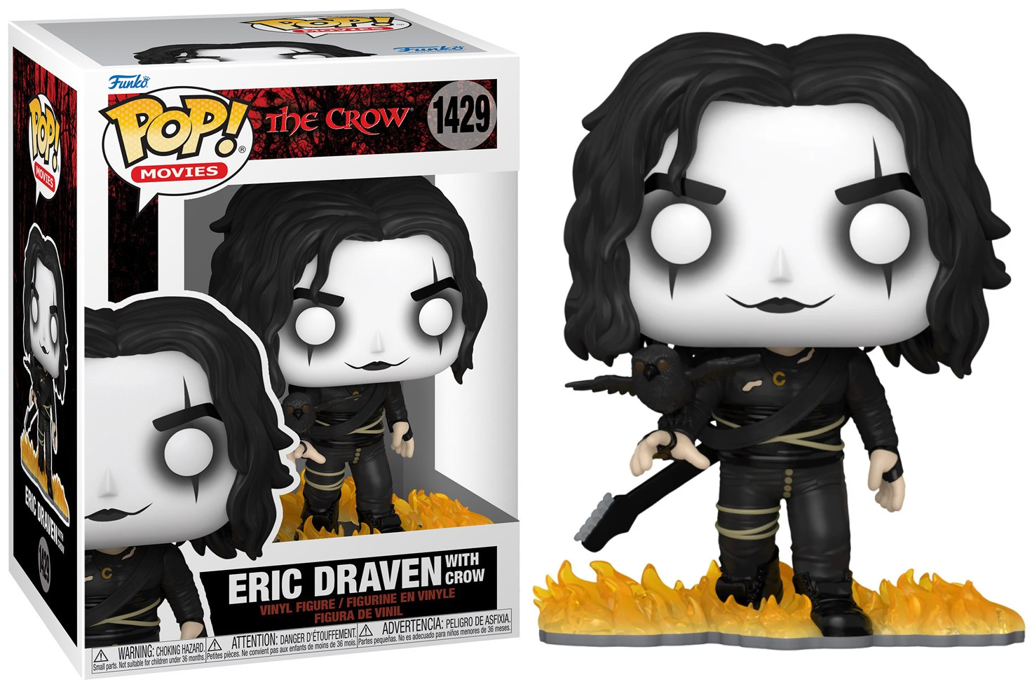 Eric Draven with Crow Funko Pop! Vinyl Figure #1429