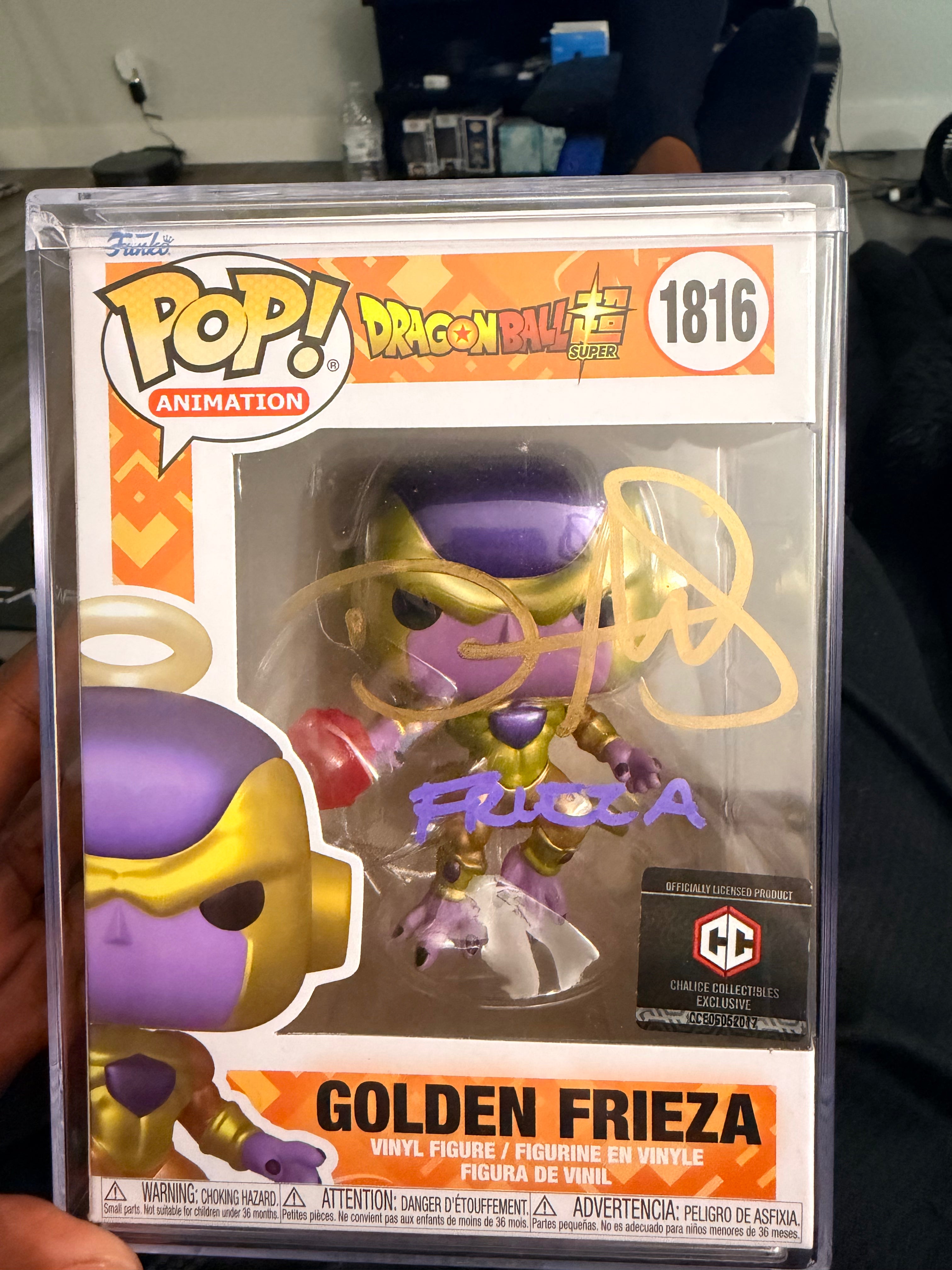 Golden Frieza Funko Pop! Vinyl Figure #1816 — Signed & JSA Certified