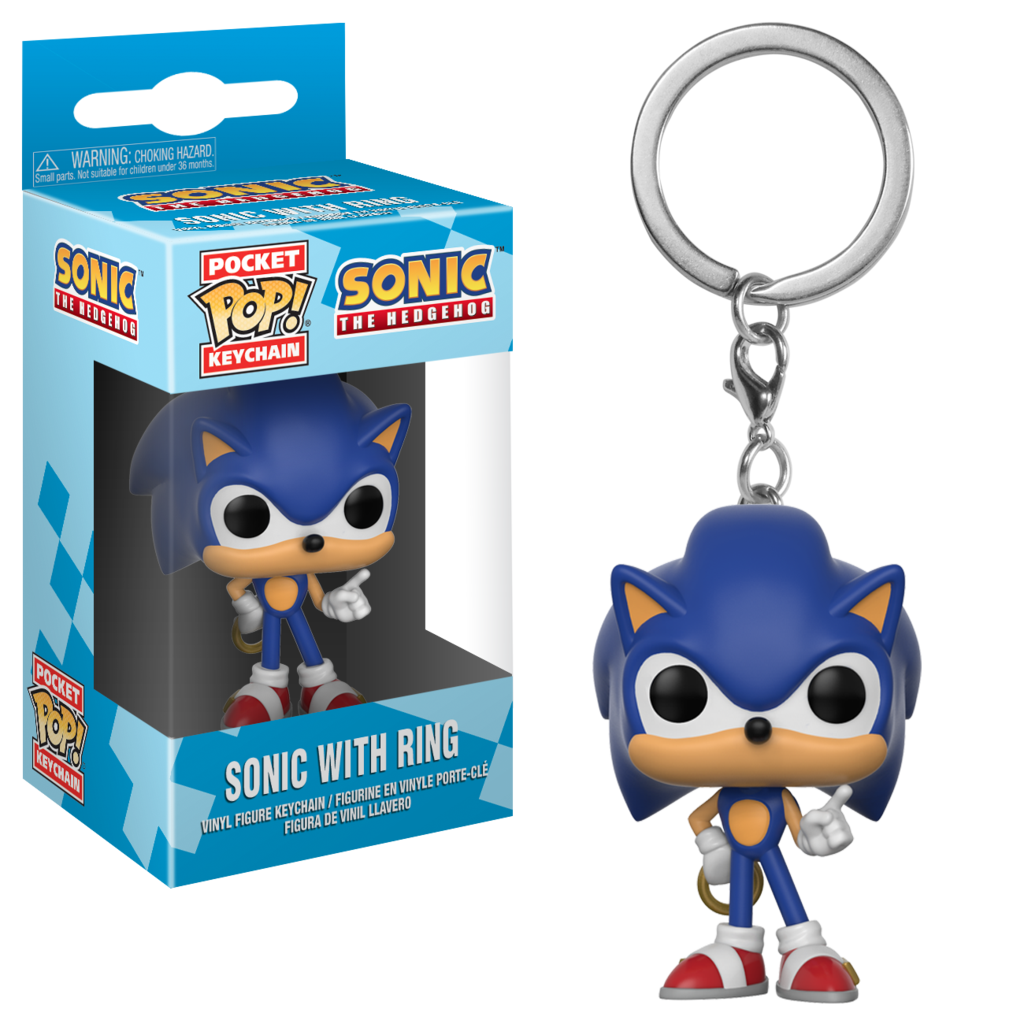 Sonic with Ring Pocket Pop! Keychain