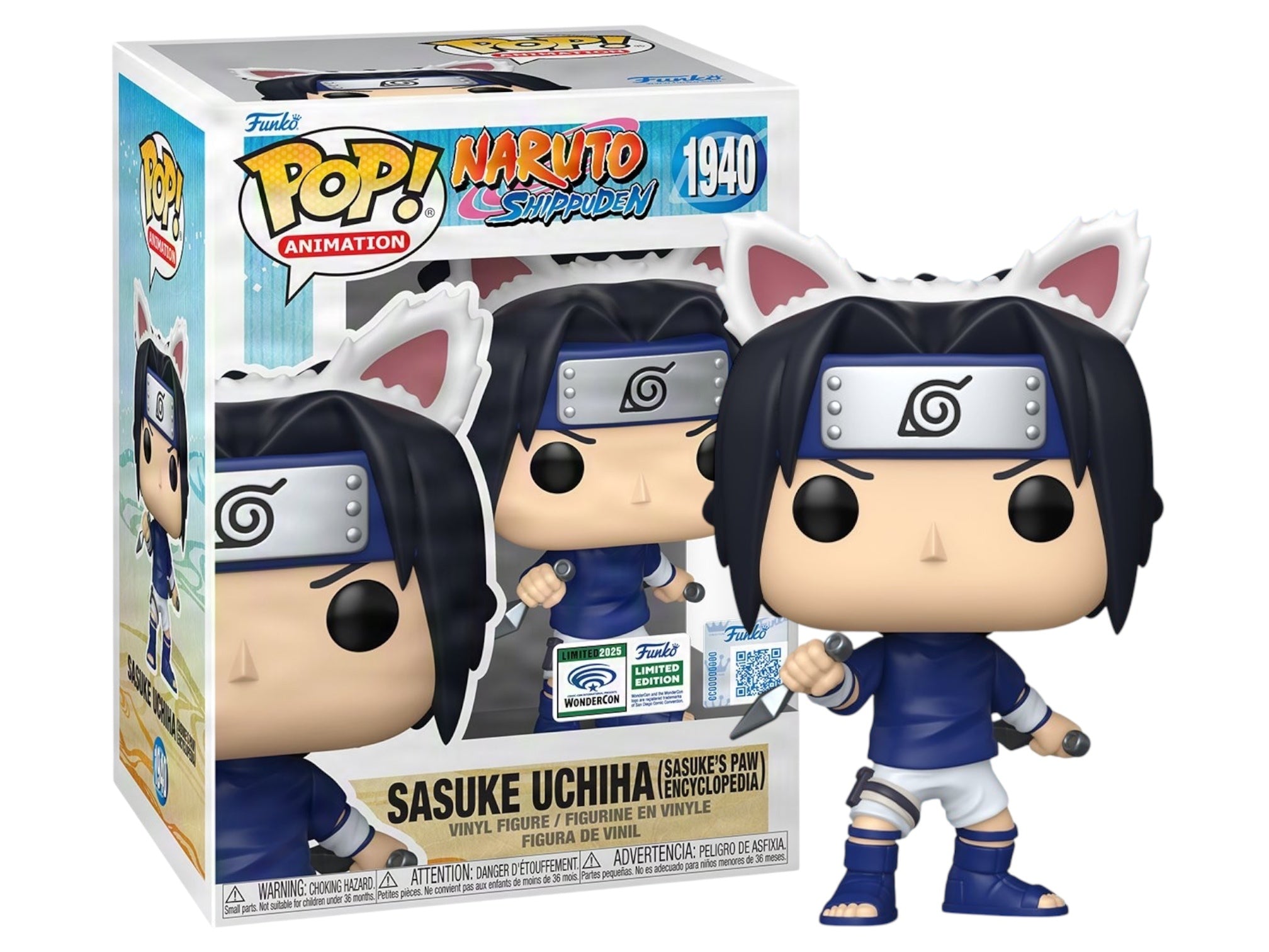 Sasuke Uchiha (Sasuke’s Paw Encyclopedia) Funko Pop! #1940 — Convention Exclusive